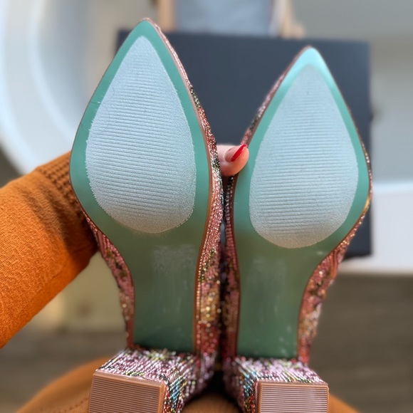 Betsey Johnson Cady Rhinestone Ankle Boots 7.5M NIB - Picture 7 of 9